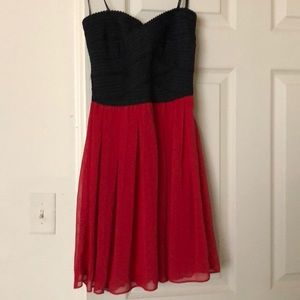 Strapless knee length dress